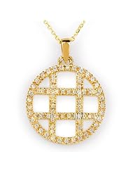 Natural 2.0 ctw Diamond Necklace 14K Yellow Gold