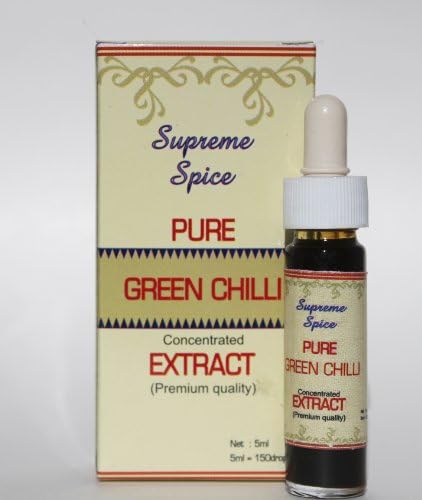 Supreme Spice 100% Pure Premium Quality Green Chilli Extract with No Preservatives and No Chemicals
