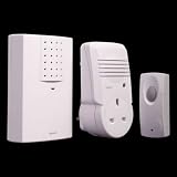 Byron SX-102 wire free portable & plug-thru door chime kit