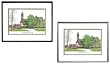 Cornell University Undergrad Framed Collegiate Campus Lithograph