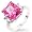 WOMEN'S RINGS STERLING SILVER & VERMEIL W/COLORED CZ - Pink Engagement