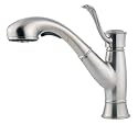 Price Pfister 534-7RDS Picardy Single Handle Kitchen Faucet with Pull Out Spray, Stainless Steel