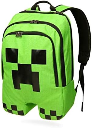 Minecraft Creeper Polyester Backpack Shoulder Backpack Rucksack