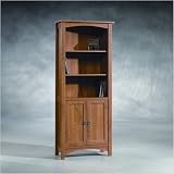 Sauder Rose Valley Library with Doors Abbey Oak