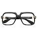 Run DMC Cazal Sunglasses 1980's - Black/Clear Lens