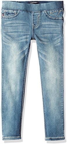 Vigoss Girls' Girls' 5 Pocket Classic Pull on Skinny Jean, Memory, 6