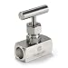 Ham-Let H99 Series  Stainless Steel 316 High Pressure Needle Valve, Inline, T-Handle, NPT Female