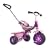 Hudora 10240 - Dreirad SX-2, Eva Reifen 10 Zoll mit Schubstange, dunkelrosa / rosa