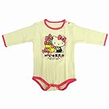 (サンリオ)Sanrio ハローキティ ベビー 長袖ボディスーツ ニットキルト クリーム 90