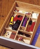 Lipper International 379 Beechwood Adjustable Drawer Organizer