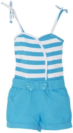 Pinkhouse Girls Striped Sweetheart Top Romper (4-6x)
