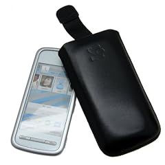 Suncase Ledertasche f�r Nokia 5228 schwarz