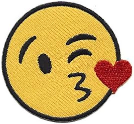 Emoji Smiley Kissing Face Patch