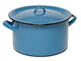 Imusa Enamel Stock Pot, 7.5 Quart, Turquoise