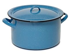 Imusa Enamel Stock Pot, 6 Quart, Turquoise