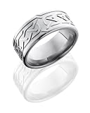 Titanium, Celtic Engraved Wedding Band (sz 4-13)