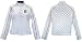 Detroit Tigers Ladies White Satin Quilted Jacket - Ladies X-Large