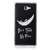 UNEXTATI Xperia M2 対応 ケース 衝撃吸収 高品質 TPU ハード カバー 超薄型 液晶保護 脱着簡単 Sony Xperia M2用 Cover (ブラック #1)