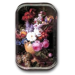 Vase de Fleurs - Rectangle Glass Paperweight (2-1/2" x 4" x 1")