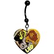 Heart Zodiac Leo Belly Ring
