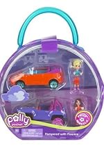 Polly Pocket Polly Wheels Pampered with Flowers Dolls & Vehicles 2-Pack