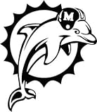 Miami Dolphins NFL Vinyl Decal Stickers / 4" X 3.5"
