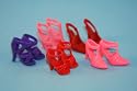 5 Pairs of Shoes Made to Fit the Barbie Doll
