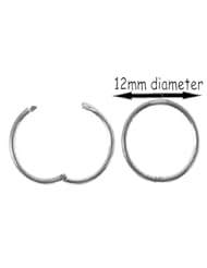 From Amazon.com. Click for details:
 12mm SOLID .925 STERLING SILVER HINGED HOOP EARRINGS, LEAD & NICKEL FREE! 12mm SOLID .925 STERLING SILVER HINGED HOOP EARRINGS, LEAD & NICKEL FREE!