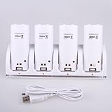 Neewer Wii Remote 4 Port Charging Dock Station+4x Battery Pack