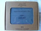 King Size Dark Blue / Light Navy color Certified Pure Organic Cotton 600 TC Thread Count 4 pc. Sheet Set