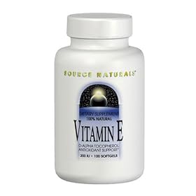 SOURCE NATURALS Vitamin E d-alpha Tocopherol 400 IU softgels 100 SG