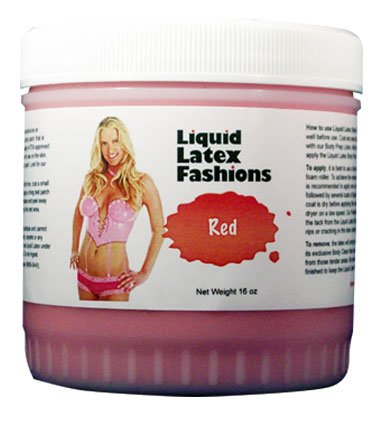 Ammonia Free Liquid Latex Body Paint  32oz Red