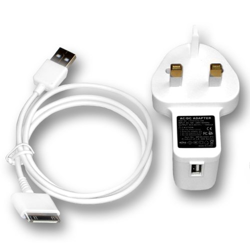Mains/Travel Charger for iPod 15Gb, 20Gb, 30Gb, 40Gb, 60Gb, iPod Mini and Nano