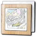 Review 3dRose LLC  / Aviation April Fools Jokes - 6 Inch Tile Napkin Holder