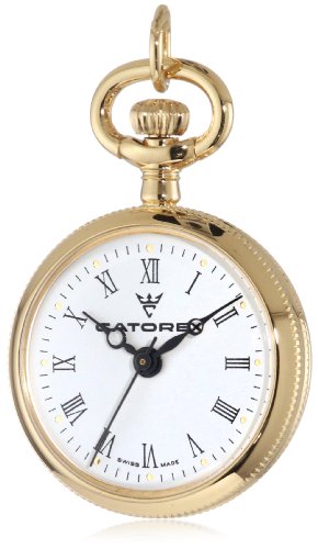 Catorex Womens 675612419110 Les petites 18k Gold Plated Brass Kitten Picture Back Pendant Watch Catorex Womens 675612419110 Les petites 18k Gold Plated Brass Kitten Picture Back Pendant Watch