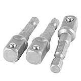 uxcell ソケットアダプタ　　6.3mmの六角シャンクサイズ　10mmの六角サイズ　3個入