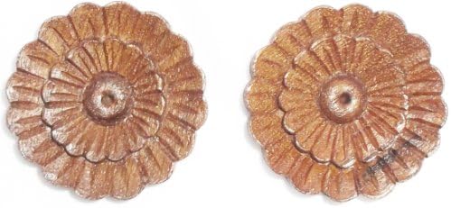 Carved Wood in Flower Shape Number Wo2s02