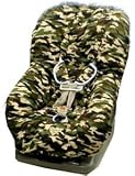 Toodler Car Seat Cover: Daddy Camo with Blue Trim Reviews