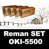 4 1set X Compatible Oki C5500 Black Cyan Magenta Yellow Toner Cartridges For Oki C5800 C5900 C5550 Mfp C5500 C 5800 C 5900 C 5550 Mfp C 5500 Printer 43324424 43324423 43324422 43324421high Capacity 60
