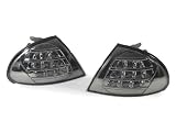 BMW E46 1999-2001 4Dr LED Smoked Clear Corner Lights LCI DEPO