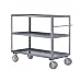 Edsal WIT732 Steel Heavy Duty All Purpose Truck, 1200 lbs Capacity, 60" Width x 55" Height x 24" Depth, 3 Shelves, Industrial Gray