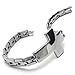 KONOV Stainless Steel Cross Bracelet for Unisex Mens Womens - Silver - 8 Inch