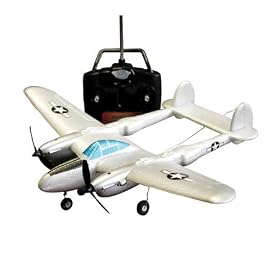 P-38 Lighting Tuffoam R/C Park Flyer, 27.45MHz