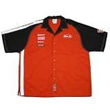 New Chase Authentics Nascar Mens Navy Blue / Beige #88 Dale Earnhardt Jr. Pit Crew Shirt