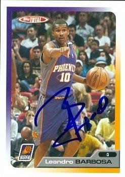 Leandro Barbosa Autographed/Hand Signed Basketball Card (Phoenix Suns) 2006 Topps Total #9