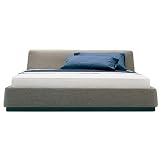 large night bed with container unit by carlo colombo for zanotta