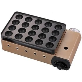 【クリックで詳細表示】イワタニ カセットグリルたこ焼器 炎たこ 20穴 【レシピ・竹串5本付き】 CB-TK-A
