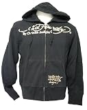 EdHardy Men's Zip Through Black Jacket Style # A9AHAABP