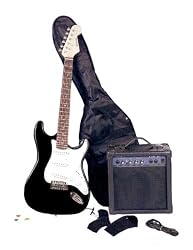 CSE-38 Electric Guitar Pack (Black) with 10 Watt Amp and Accessories, Free Shipping
