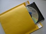 50 small #0 CD DVD Kraft Bubble Padded Envelopes Mailer 7x9.5inc